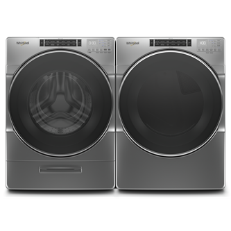 27" Whirlpool 5.8 cu.ft. Front Load Washer and 7.4 cu.ft Front Load Electric Dryer