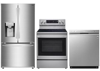3-piece Kitchen Suite with 36 in. Stainless Steel 3-Door French Door Refrigerator