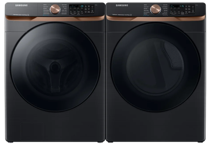 5.8 cu. ft. Front load washer and 7.5 cu. ft. Dryers with Steam Sanitize and ENERGY STAR Certified