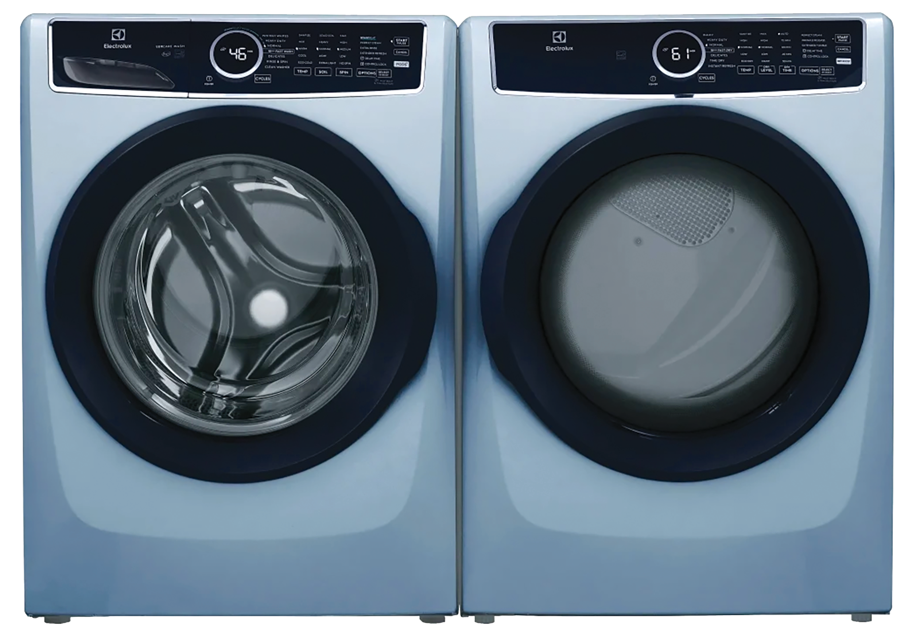 Front Load Perfect Steam Washer with LuxCare & Perfect Steam Electric Dryer 