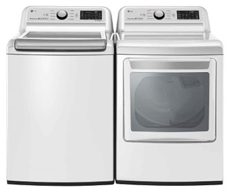 Smart 5.6 Cu. Ft. Top-Load Washer and 7.3 Cu.Ft. Electric Dryer