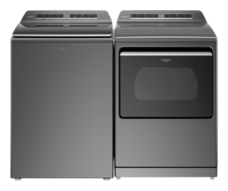 Top Load Washer and Front Load Electric Dryer