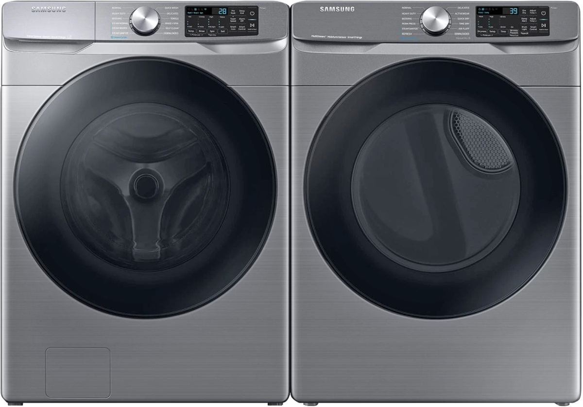 5.2 cu.ft Washer w Steam Wash & 7.5 cu.ft Dryer