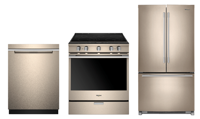 WHIRLPOOL SUNSET BRONZE KITCHEN PACKAGE