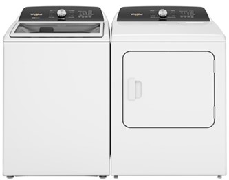 EasyView Slow-Close Glass Lid Washer And Steam Dryer Laundry Pair