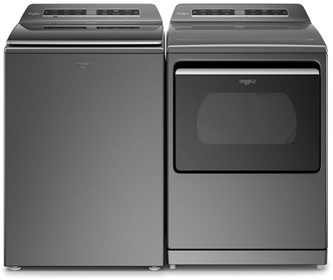 Smart Top Load Washer and Front Load Electric Dryer