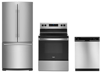Whirlpool 3pc Appliance Package in Stainless Steel