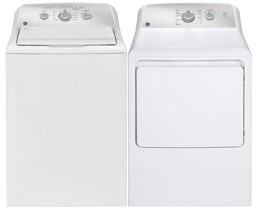 4.4 Cu. Ft. Top-Load Washer and 6.2 Cu. Ft. Electric Dryer – White