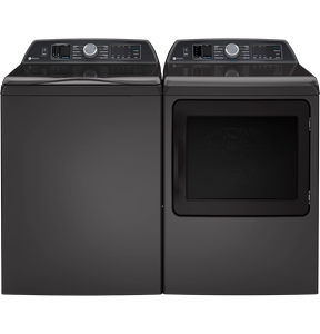 Top Load Washer & Front Load Dryer in Diamond Grey