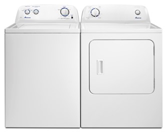 Top Load Washer and Gas Dryer Laundry Pair