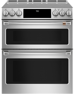 Café™ 30" Slide-In Front Control Induction and Convection Double Oven Range