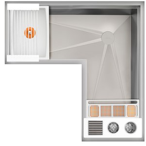 IDEAL CORNER WASHSTATION 4X4C WITH FOUR TOOL WASH