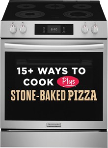 30" Electric Range with Stone-Baked Pizza