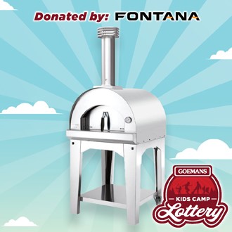 LOTTERY - FONTANA Pizza Oven with Cart. PRIZE VALUE $3598