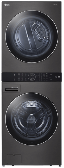 Single Unit Front Load LG WashTower™ with Center Control™ 5.2 cu. ft. Washer and 7.4 cu. ft. Electric Dryer