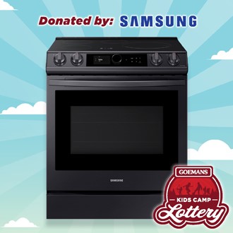 LOTTERY - SAMSUNG 6.3 CU.FT. INDUCTION SLIDE IN RANGE WITH AIR FRY,. PRIZE VALUE $3499