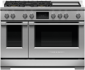 Dual Fuel Range, 48", 5 Burners with Griddle, Self-cleaning