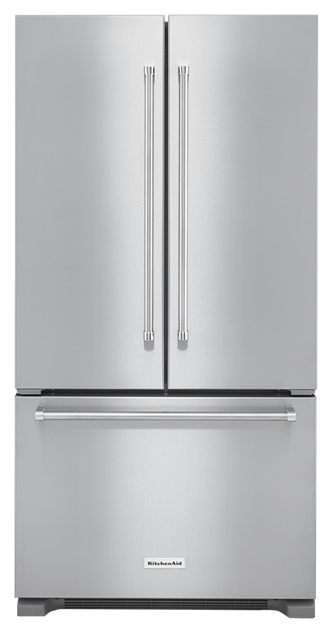 22 cu. ft. 36-Inch Width Counter Depth French Door Refrigerator with Interior Dispense - Stainless Steel