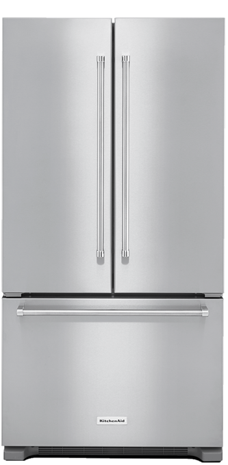 22 cu.ft. 36-Inch Width Counter Depth French Door Refrigerator with Interior Dispense - Stainless Steel