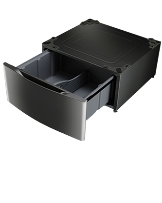 Laundry Pedestal - Black Stainless Steel