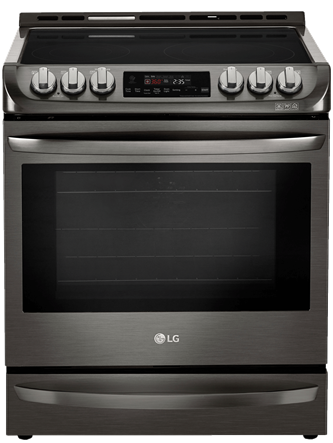 6.3 CU.FT. Black Stainless Steel Series Electric Slide In Range With Probake Convection
