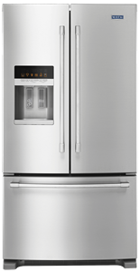Maytag™ 36- Inch Wide French Door Refrigerator with PowerCold™ Feature - 25 Cu. Ft.