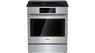 The 30" Benchmark Induction Slide-in Range Combines FlexInduction Technology with the Innovative Oven featuring a QuietClose Door.