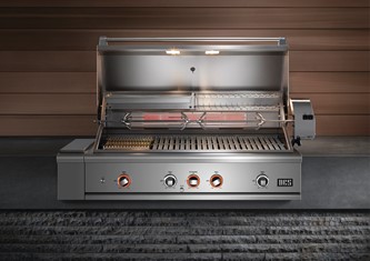 48" Grill, Rotisserie and Charcoal, Lp Gas