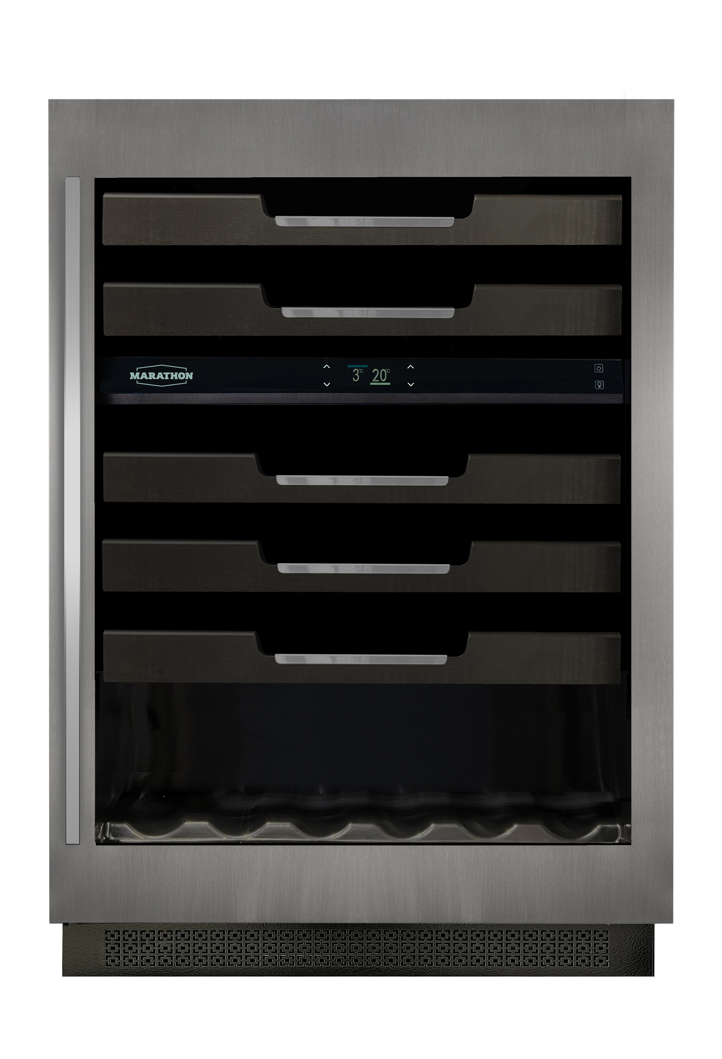 BUILT-IN STAINLESS STEEL DUAL ZONE WINE COOLER