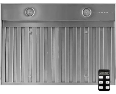 40 3/8” w x 18” d Grade 304 Stainless Steel Hood Insert