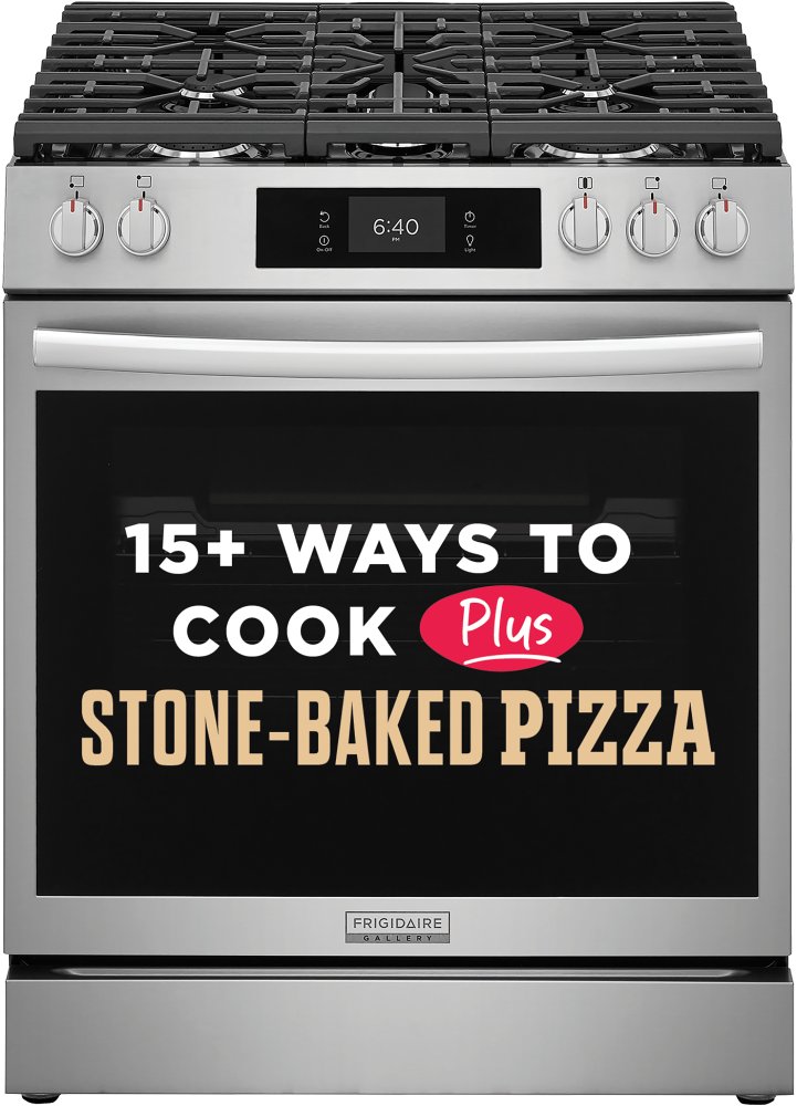 30" Front Control Gas Range with Stone-Baked Pizza
