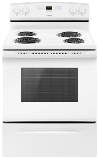 30-inch Electric Range with Bake Assist Temps - White