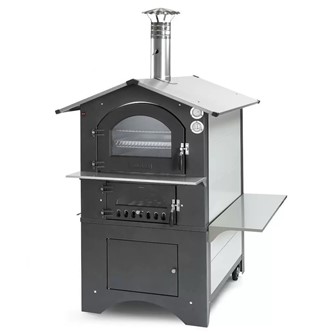 Gusto Dual Chamber Fired Oven with Stainless Steel Roof & Panels